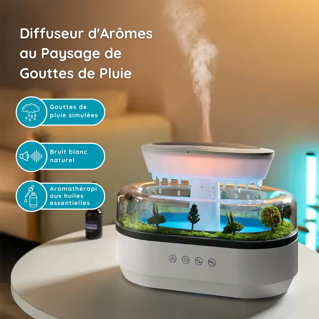 Humidificateur avec effet pluie