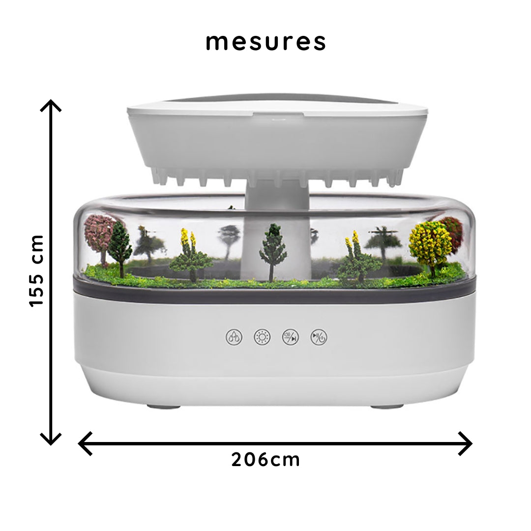 Humidificateur avec effet pluie